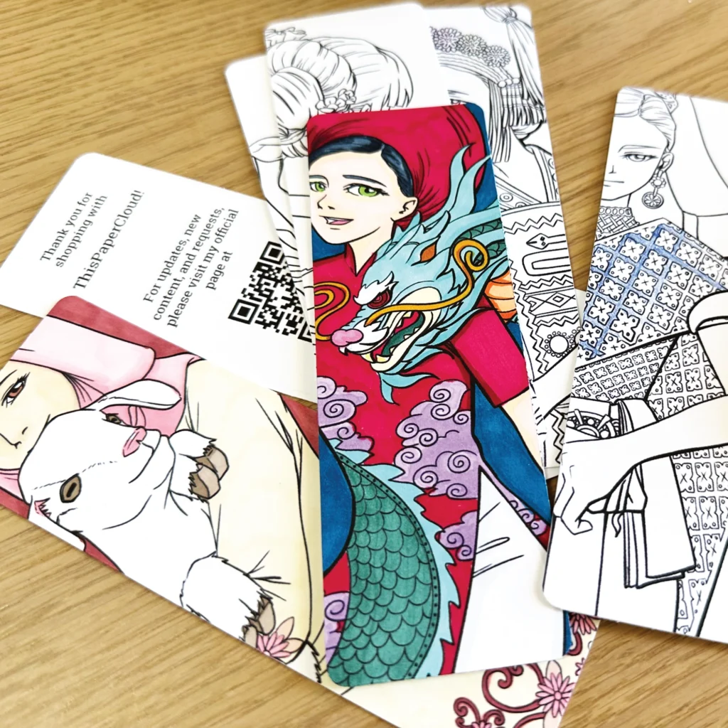 Assorted 12 Zodiac colorable bookmarks